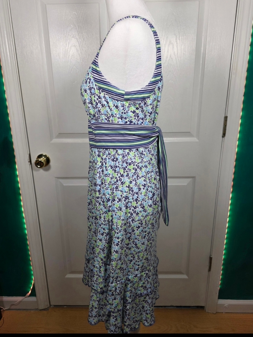 Taylor Swift x LEI Floral Stripe Sundress Midi Dress Size L